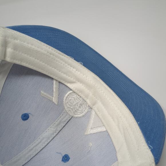 ZOA Snapback Mesh Back Trucker Hat Blue One Size Embroidered Colorblock - Picture 8 of 10